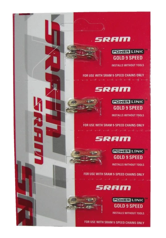 SRAM Power Link 9-speed Chain Lock Link Gold 5 SRAM Power Link 9-speed Chain Lock Link Gold – Bild 3
