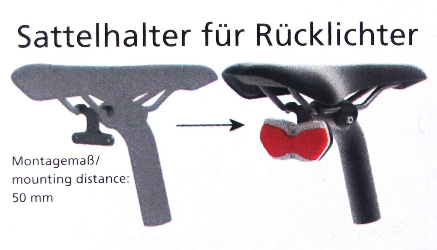 B&M Rücklichthalter Für Sattelgestell - 427SH 4 B&M Rücklichthalter Für Sattelgestell - 427SH – Bild 2