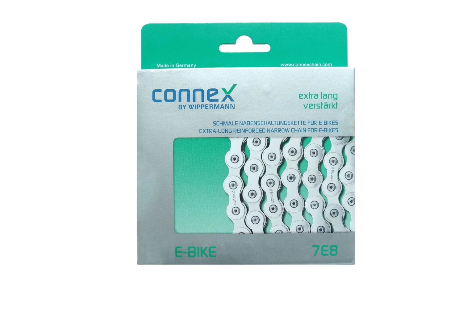 Connex E-Bike Bicycle Chain - 7E8 Hub Gears Standard Width 4 Connex E-Bike Bicycle Chain - 7E8 Hub Gears Standard Width – Bild 2