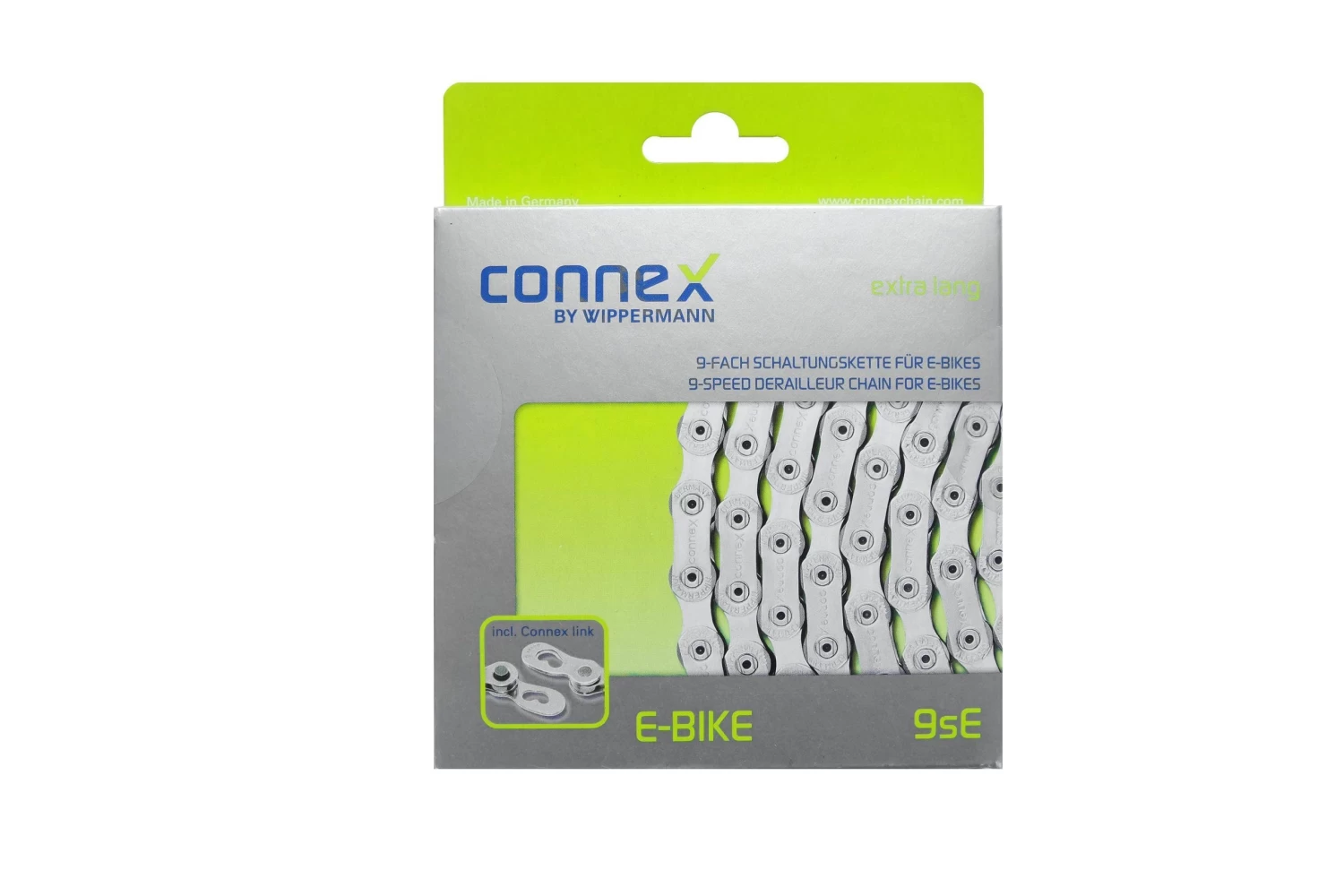 Connex E-Bike Bicycle Chain - 9sE For Derailleur 9-speed 4 Connex E-Bike Bicycle Chain - 9sE For Derailleur 9-speed – Bild 2