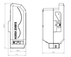 E-Bike Vision - EBV E-Bike Battery, Kompatibel Zu Panasonic 36 V Next Generation Sitzrohr 9 E-Bike Vision - EBV E-Bike Battery, Kompatibel Zu Panasonic 36 V Next Generation Sitzrohr -Bike Zubehör ebv ebike akku fuer panasonic 36 v masse