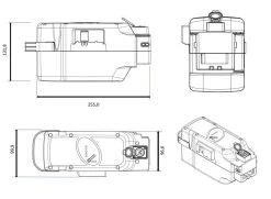 E-Bike Vision - EBV E-Bike Battery, Compatible To Panasonic 36 V Deluxe Seattube -Bike Zubehör ebv ebike powerpack battery panasonic 36v dimension