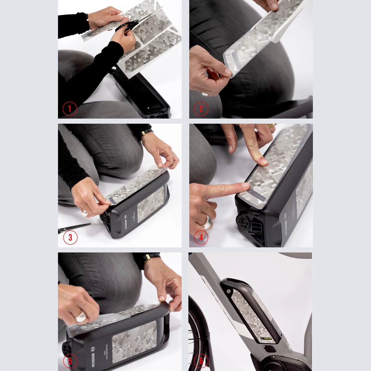 FAHRER Reflective Battery Kit - Reflektierendes Aufkleber-Set Für Bosch PowerPack 7 FAHRER Reflective Battery Kit - Reflektierendes Aufkleber-Set Für Bosch PowerPack – Bild 5