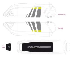 Sticker HAIBIKE Xduro For Bosch Battery 2014 / 2015 / 2016 / 2017