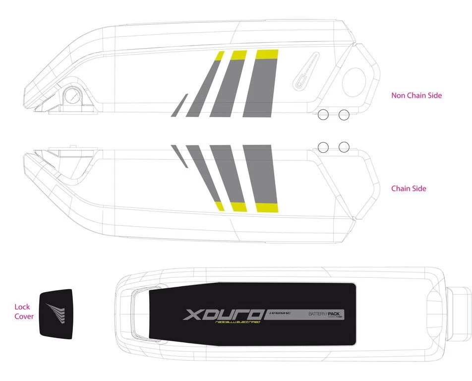 Sticker HAIBIKE Xduro For Bosch Battery 2014 / 2015 / 2016 / 2017 3 Sticker HAIBIKE Xduro For Bosch Battery 2014 / 2015 / 2016 / 2017
