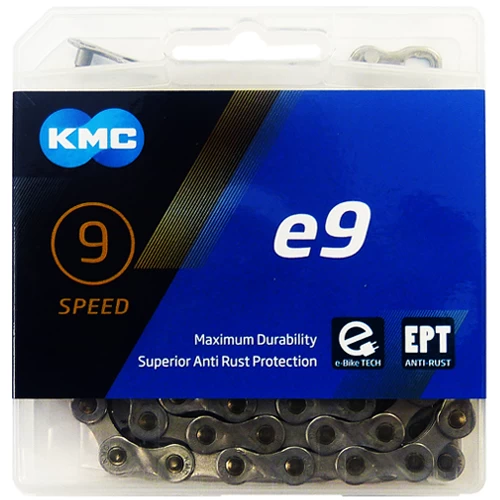 KMC E9 EPT - E-Bike Kette - 136 Glieder Silber 3 KMC E9 EPT - E-Bike Kette - 136 Glieder Silber