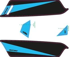 Aufkleber KTM Macina 2017 36 Aufkleber KTM Macina 2017 -Bike Zubehör ktm 2017e bike aufkleber schwarz cyan matt