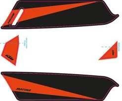 Aufkleber KTM Macina 2017 27 Aufkleber KTM Macina 2017 -Bike Zubehör ktm 2017e bike aufkleber schwarz matt toxic orange