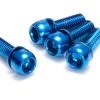 REVERSE Bremsadapter-Schraubenset - 4 Stk. M6x18mm 2 REVERSE Bremsadapter-Schraubenset - 4 Stk. M6x18mm -Bike Zubehör reverse bremsadapter schraubenset 4 stk m6 18mm blau