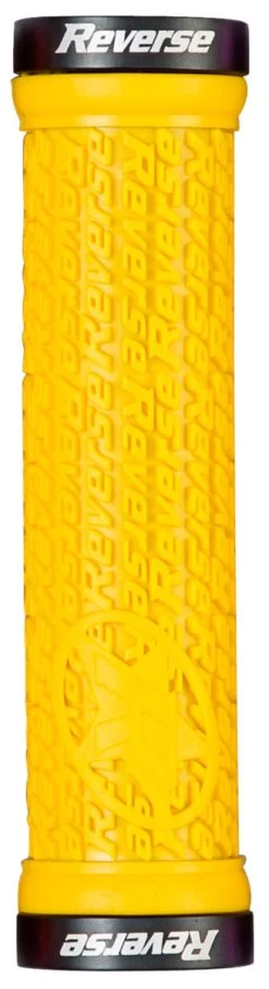 REVERSE Griff Stamp Lock On Ø30mm X 135mm 30 REVERSE Griff Stamp Lock On Ø30mm X 135mm -Bike Zubehör reverse griff stamp lock on durchmesser30mm 135mm gelb schwarz