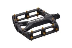 REVERSE Pedal Black ONE - Paar -Bike Zubehör reverse pedal black one schwarz gold