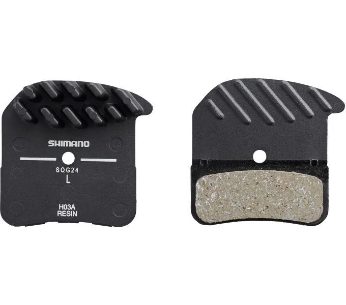 Shimano Brake Pad H03A Resin With Cooling Fins 3 Shimano Brake Pad H03A Resin With Cooling Fins