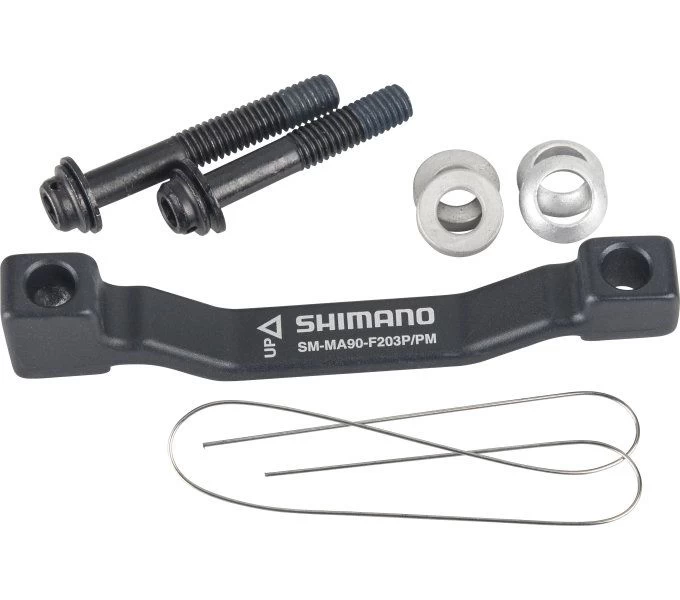 SHIMANO XTR Disc Brake Adapter Postmount On 203mm Brake Disc 3 SHIMANO XTR Disc Brake Adapter Postmount On 203mm Brake Disc