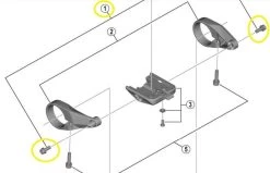 SHIMANO Screws For STEPS Display SC-E6100 (2 Pcs.)