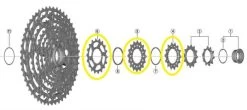SHIMANO Sprocket For XT CS-M8100 And SLX CS-M7100 Cassette 14 | 16 | 18 Teeth
