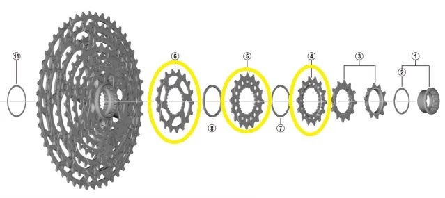 SHIMANO Sprocket For XT CS-M8100 And SLX CS-M7100 Cassette 14 | 16 | 18 Teeth 3 SHIMANO Sprocket For XT CS-M8100 And SLX CS-M7100 Cassette 14 | 16 | 18 Teeth