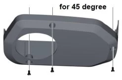 Shimano E-Bike Housing 45 Degrees For Drive Unit STePS DU-E6001 5 Shimano E-Bike Housing 45 Degrees For Drive Unit STePS DU-E6001 -Bike Zubehör shimano steps housing cover 45 degrees 0