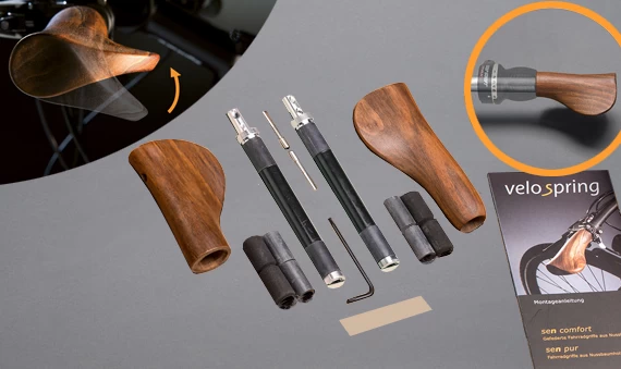 Velospring Fahrradgriff Sen Comfort - Gefedert 6 Velospring Fahrradgriff Sen Comfort - Gefedert – Bild 4