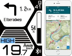 Yamaha E-Bike Multi-LCD-Display C Bluetooth -Bike Zubehör yamaha mult lcd display type C navigation